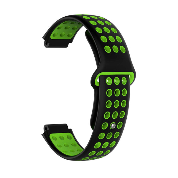 

Силиконовый ремешок для GARMIN Universal 16 Nike-style Silicone Band Black/Green