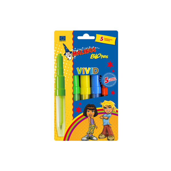 

Фломастеры-аэрографы MALINOS BLOpens Vivid 5 шт