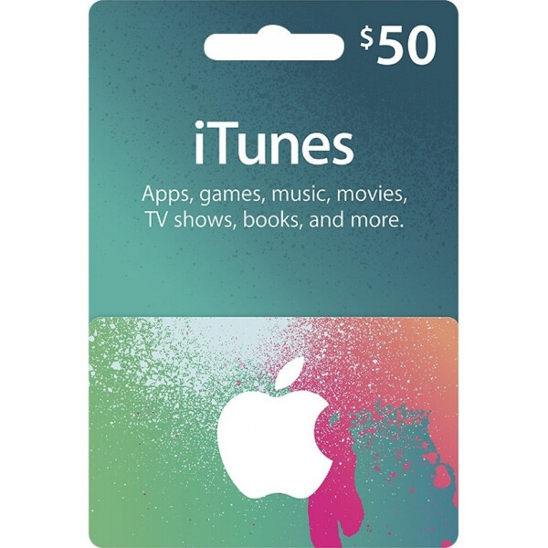 

Подарочная карта iTunes Apple / App Store Gift Card пополнение бумажника (счета) своего аккаунта на сумму 50 usd, US-регион