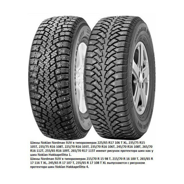 

Зимняя шина NOKIAN Nordman SUV 255/60R18 112T (Под шип)