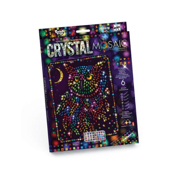 

Набор для креативного творчества CRYSTAL MOSAIC, Филин CRM-01-06