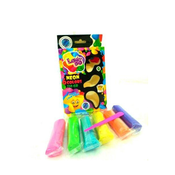 

Набор теста для лепки Lovin'do НЕОН, 6 цветов 41010