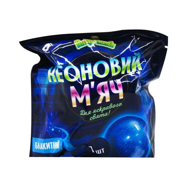 

Неоновые мяч, голубой PL119
