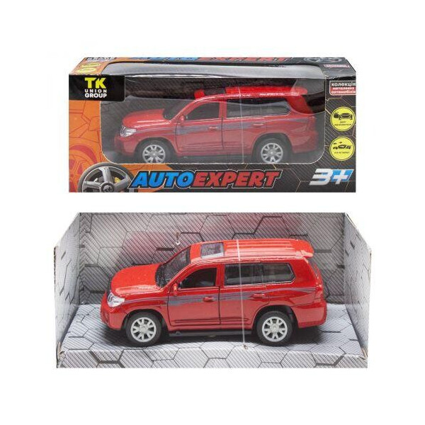 

Машинка металлопластик Land Cruiser, красный S22066