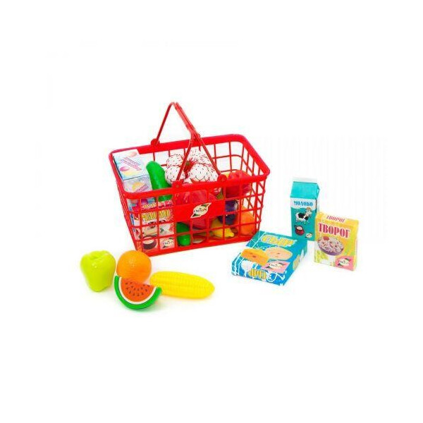 

Корзина с продуктами Супермаркет, 23 эл (красная) 379 В.5
