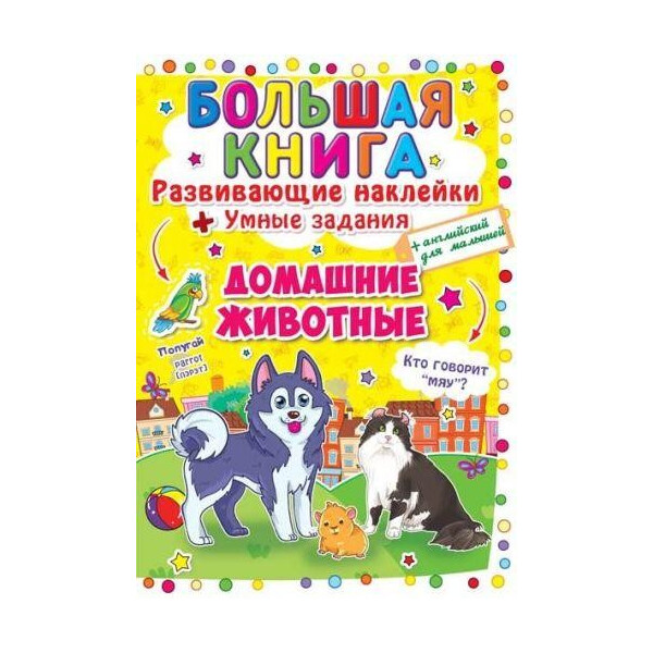 

Книга Большая книга. Развивающие наклейки. Умные задания. Домашние животные F00014815