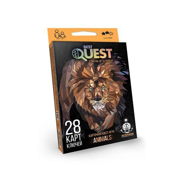 

Карточная квест-игра Best Quest: Животные (рус) BQ-01-02