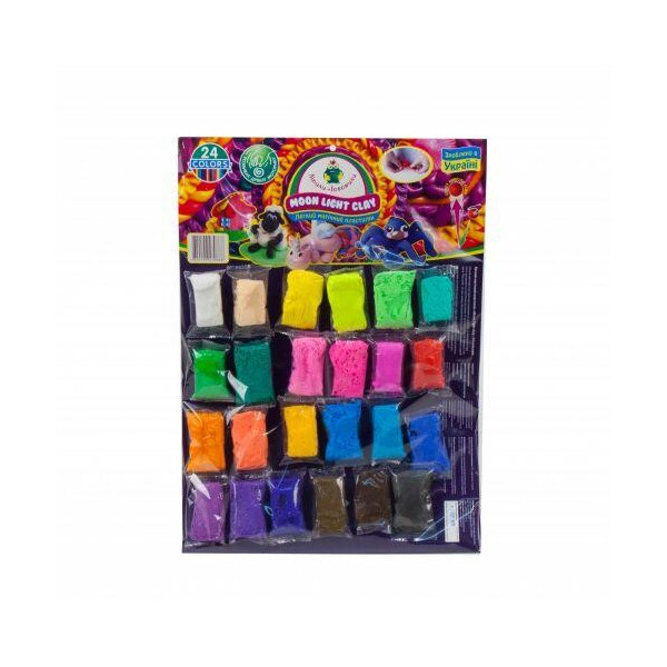 

Легкий магический пластилин Moon Light Clay (24 штуки) 70010