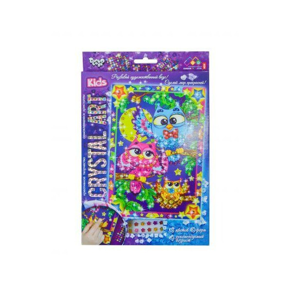 

Набор креативного творчества CRYSTAL ART KIDS: Совы CArt-01-09