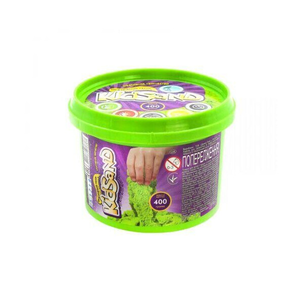 

Кинетических песок KidSand, зеленый, 400г KS-01-06
