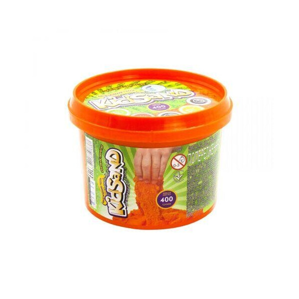

Кинетических песок KidSand, оранжевый, 400г KS-01-06