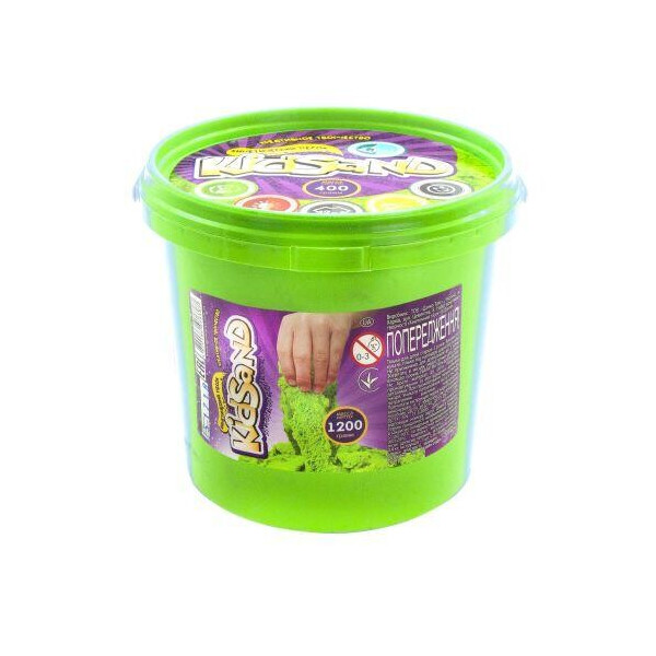 

Кинетических песок KidSand, зеленый, 1200 г KS-01-04