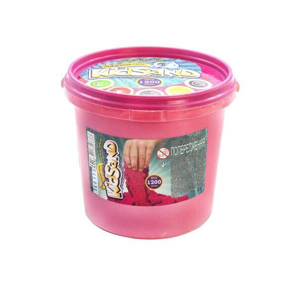 

Кинетических песок KidSand, розовый, 1200 г KS-01-04