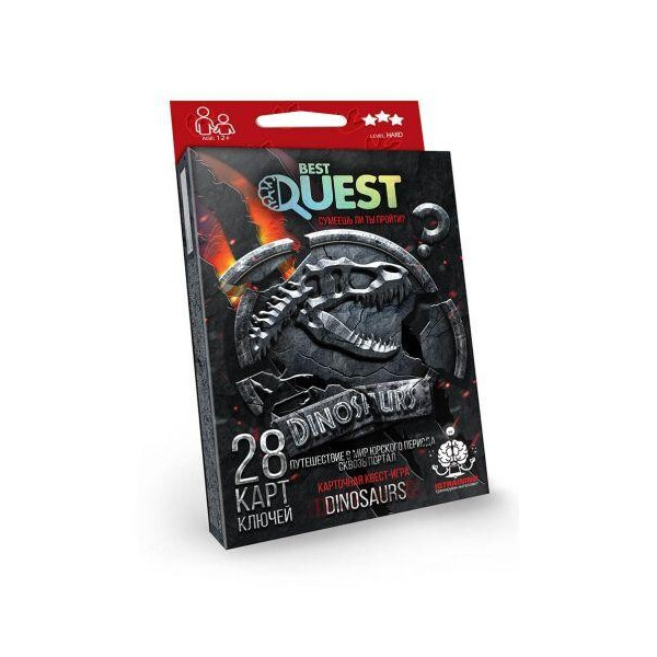 

Карточная квест-игра Best Quest: Динозавры (рус) BQ-01-04
