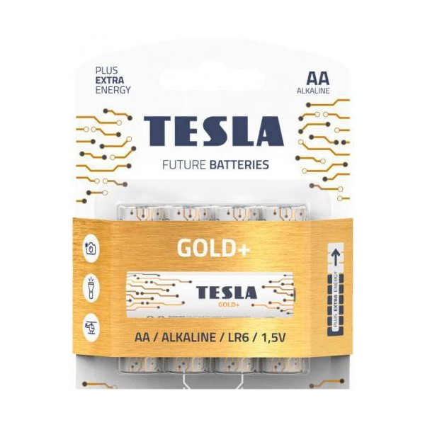 

Батарейки TESLA AA GOLD+ (LR06), 4 штуки