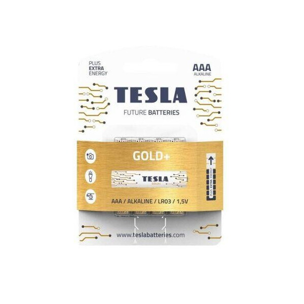 

Батарейки TESLA AAA GOLD+ (LR03), 4 штуки