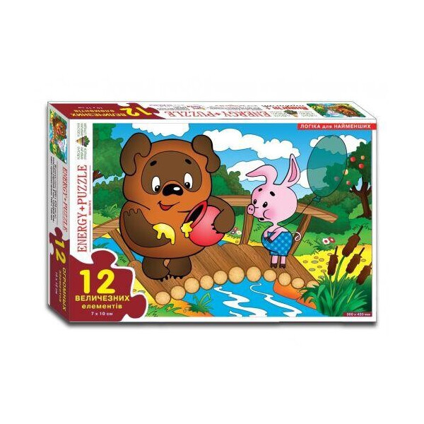 

Игра - пазл Винни Пух 12 элементов 86102