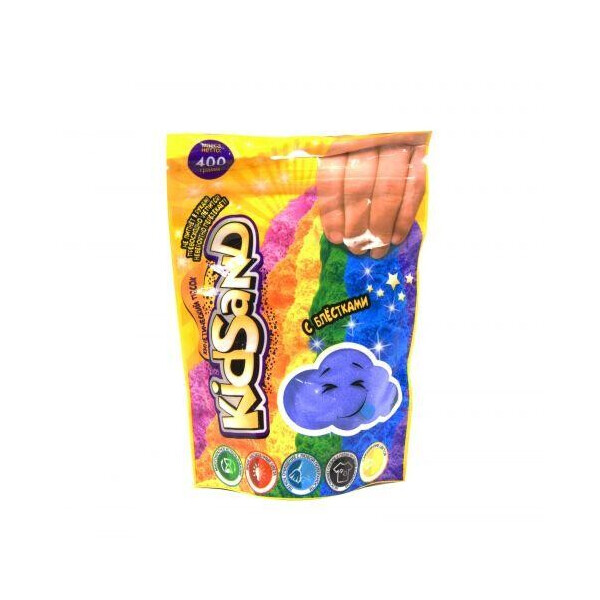 

Кинетических песок KidSand голубой, в пакете, 400 г KS-03-03
