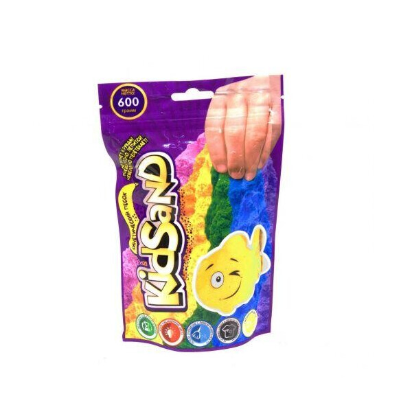 

Кинетических песок KidSand, в пакете, 600 г жёлтый KS-03-02