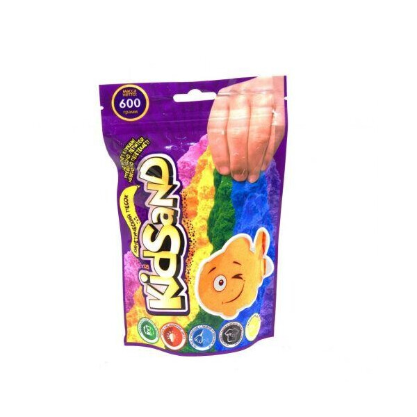 

Кинетических песок KidSand, в пакете, 600 г оранжевый KS-03-02