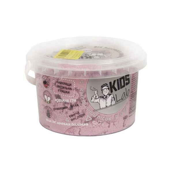 

Кинетических песок Kids Lab №2, 600 г (розовый) 120452