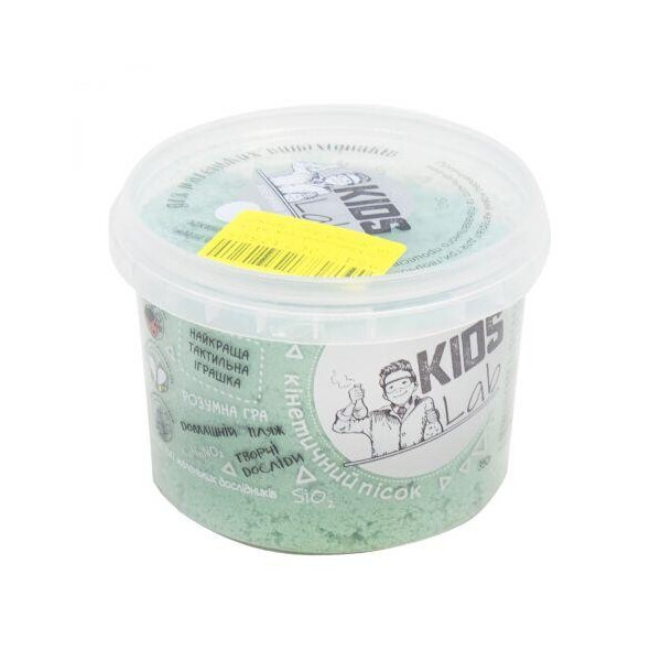 

Кинетических песок Kids Lab №5, 350 г (зелёный) 120450