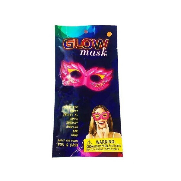 

[GlowMask2] Игрушка неоновая маска Маскарад №2 Glow Mask, 90 * 200 мм, м / у, 1/1 шт. ТМ