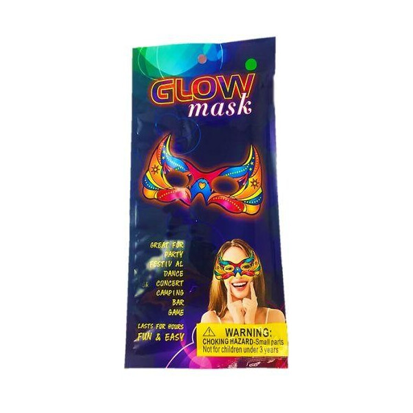 

[GlowMask3] Игрушка неоновая маска Маскарад №3 Glow Mask, 100 * 200 мм, м / у, 1/1 шт. ТМ