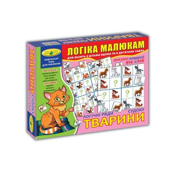 

Игра Судоку. Животные 82715