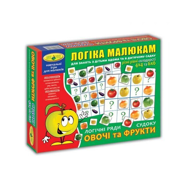 

Игра Судоку. Фрукты и овощи 82739