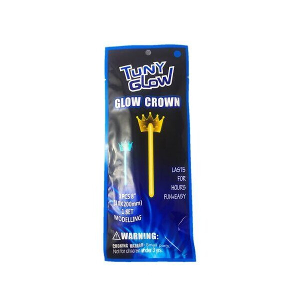 

[GlowStick15-353] Игрушка неоновая палочка Корона Glow Crown, 55 * 200 мм, м / у, 1/1 шт. ТМ Tuny Glow