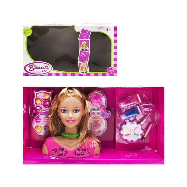 

Голова для макияжа и причесок, в коробке розовая 135-5