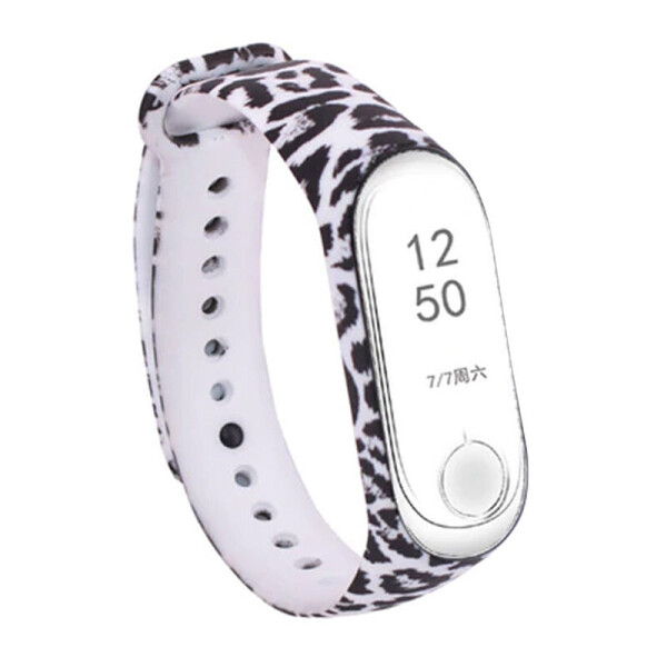 

Силиконовый ремешок с рисунком для Xiaomi Mi Band 3/4 Леопард (131432)