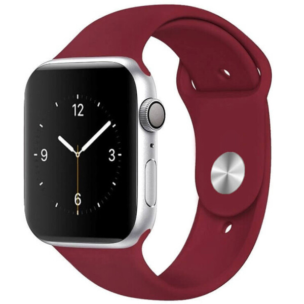 

Силиконовый ремешок для Apple watch 38mm/40mm Бордовый/Marsala (116179)