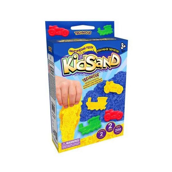 

Кинетических песок KidSand: Динозавры с формочками, 200 г (рус) KS-05-07