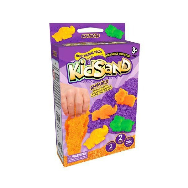 

Кинетических песок KidSand: Техника с формочками, 200 г (рус) KS-05-06