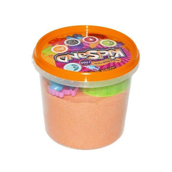 

Кинетических песок KidSand, оранжевый, 1000 г KS-01-01