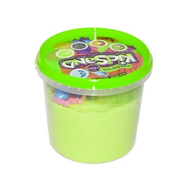 

Кинетических песок KidSand, салатовый, 1000 г KS-01-01
