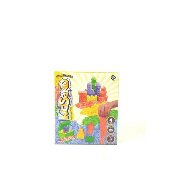 

Кинетических песок KidSand с формочками, 400 г (рус) KS-04-03