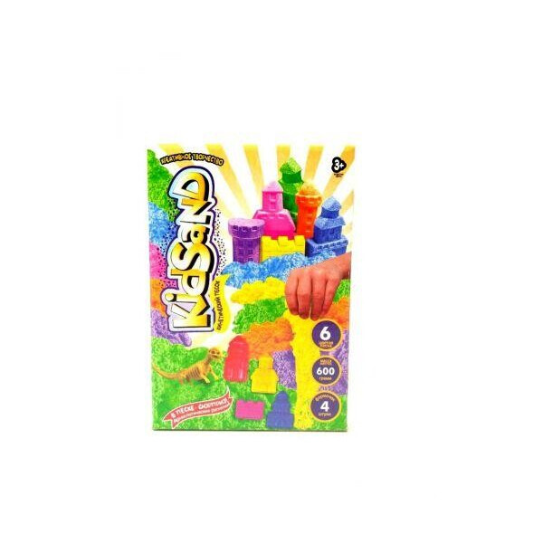 

Кинетических песок KidSand с формочками, 600 г (рус) KS-04-07