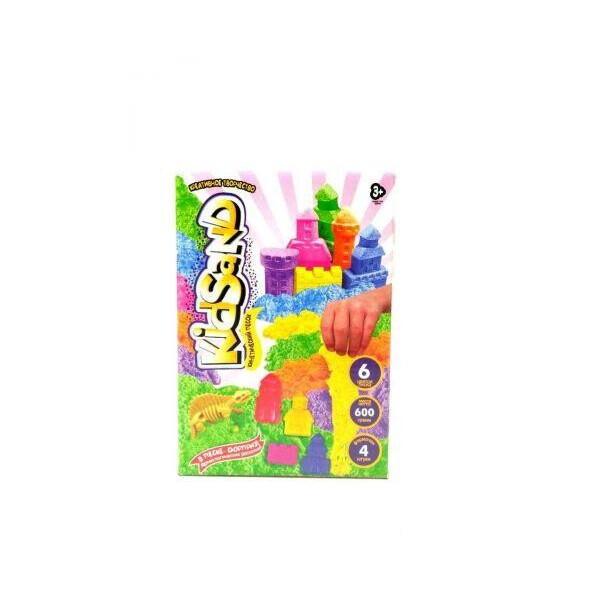 

Кинетических песок KidSand с формочками, 600 г (рус) KS-04-09