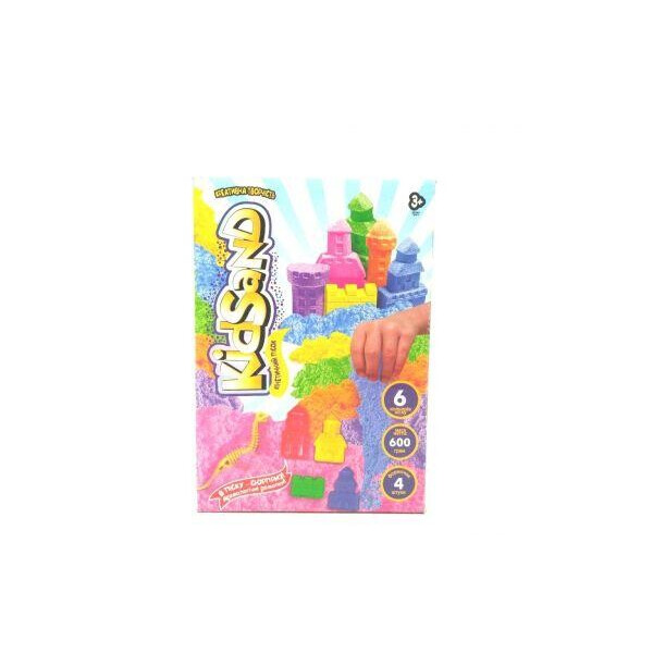 

Кинетических песок KidSand с формочками, 600 г (укр) KS-04-04U