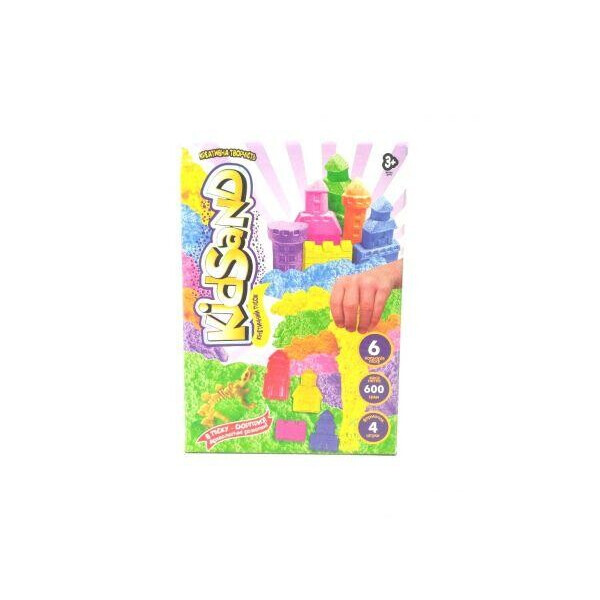 

Кинетических песок KidSand с формочками, 600 г (укр) KS-04-05U