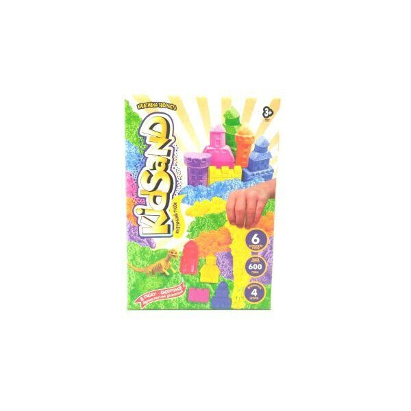

Кинетических песок KidSand с формочками, 600 г (укр) KS-04-07U