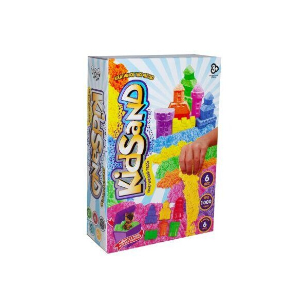 

Кинетических песок KidSand с формочками, 1000 г (рус) KS-04-10