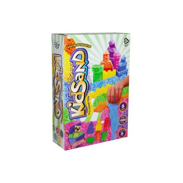 

Кинетических песок KidSand с формочками, 1000 г (рус) KS-04-11
