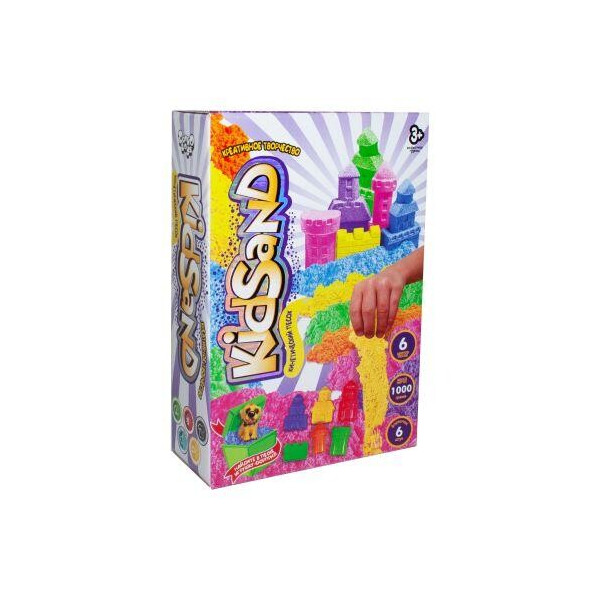 

Кинетических песок KidSand с формочками, 1000 г (рус) KS-04-12