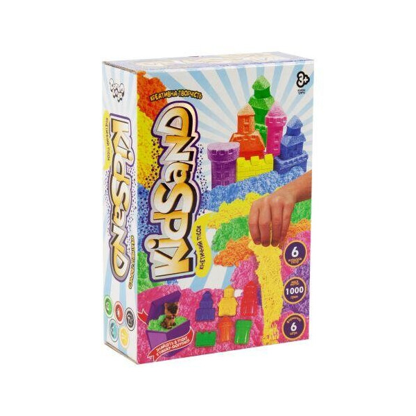 

Кинетических песок KidSand с формочками, 1000 г (укр) KS-04-10U