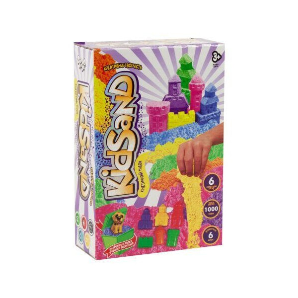 

Кинетических песок KidSand с формочками, 1000 г (укр) KS-04-12U