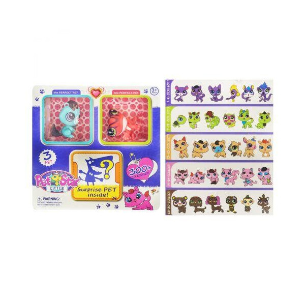 

Фигурки героев Little pet star (бурундук, лягушка) 3048A5
